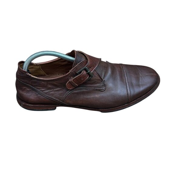 Timberland Boot Company Wodehouse Monk Strap Brown Leather Loafer Size 9 - Picture 3 of 11